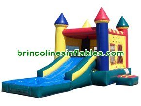 C1105 2 in 1 Inflatable Castle Water/Dry Slide