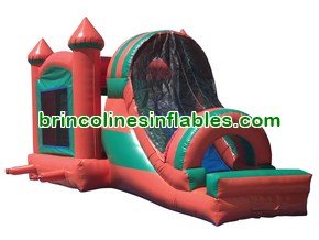 C1120 Orange Inflatable Jumper with Slide for Sale