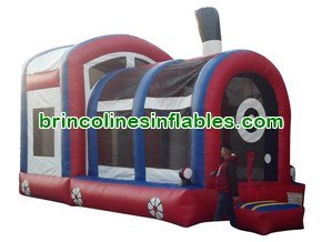 C1126 Red Train Inflatable Combo Jumper