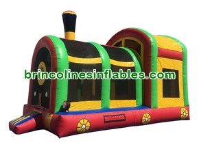 C1127 Green Train Inflatable Combo Jumper