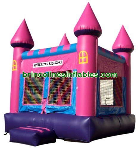 13x13 Pink Inflatable Castle For Sale