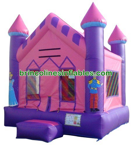 13x13 Pink Princess Inflatable Castle For Sale