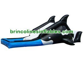 WS1401 30 Ft Long Whale Inflatable Water Slide