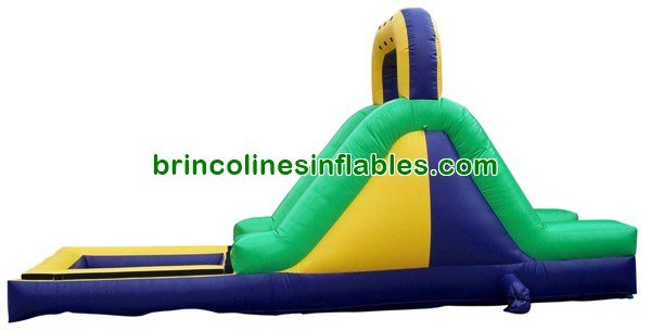 21FT brincolin Inflable Verde Morado de Agua en Venta