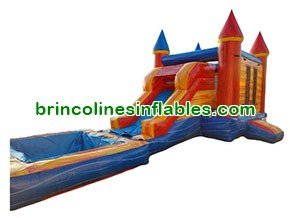 Multicolor Castle Inflatable Water Slide