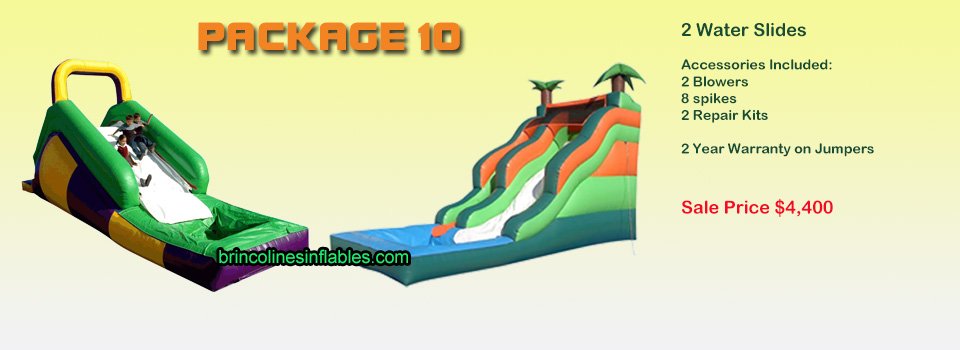 Bounce houses for sale package deal #10 - 2 Commercial Water Slides